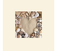 The Art Group Howard Shooter Heart Shell Silhouette Mounted Print, Multi-Colour, 30 x 30 x 1.3 cm