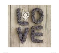 The Art Group "Howard Shooter Lavender Love Paper Art Print, Multi-Colour, 60 x 60 x 1.3 cm