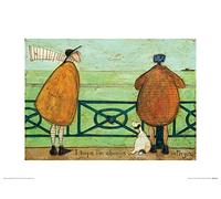 The Art Group "I Hope I'm Always with You Sam Toft Art Print, Multi-Colour, 30 x 40 x 1.3 cm