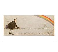 The Art Group "I Would Wait My Whole Life For You Sam Toft Art Print, Multi-Colour, 50 x 100 x 1.3 cm
