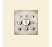The Art Group Ian Winstanley Stone Hearts Mounted Print, Multi-Colour, 30 x 30 x 1.3 cm