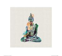 The Art Group Jade Buddha Summer Thornton Art Print, Paper, Multi-Colour, 40 x 40 x 1.3 cm