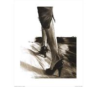 The Art Group "Janel Eleftherakis Little Black Dress IV Paper Art Print, Multi-Colour, 40 x 50 x 1.3 cm