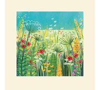 The Art Group Janet Bell Summer Fields Mounted Print, Multi-Colour, 40 x 40 x 1.3 cm