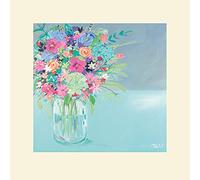 The Art Group Janet Bell Summer Posy Mounted Print, Multi-Colour, 40 x 40 x 1.3 cm