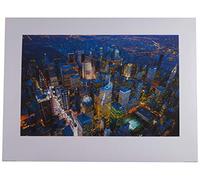 The Art Group Jason Hawkes (Manhattan at Night) -Art Print 60 x 80cm, Paper, Multicoloured, 60 x 80 x 1.3 cm