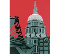 The Art Group Jennie Ing (St. Paul's Cathedral) Canvas Print, Wood, Multi-Colour, 30 x 40 x 1.3 cm