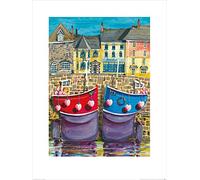 The Art Group Jeremy Thompson (Padstow Boats) -Art Print 60 x 80cm, Paper, Multicoloured, 60 x 80 x 1.3 cm