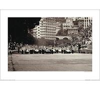 The Art Group "Jesse Alexander Monaco Grand Prix, 1962" Paper Art Print, Multi-Colour, 50 x 70 x 1.3 cm
