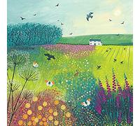 The Art Group Jo Grundy Midsummer Meadow Canvas Print, Cotton, Multi-Colour, 1.8 x 85 x 85 cm