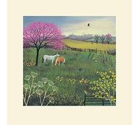 The Art Group Jo Grundy Under The Blossom Tree Mounted Print, Multi-Colour, 40 x 40 x 1.3 cm