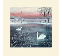 The Art Group Jo Grundy Winter Serenity Mounted Print, Multi-Colour, 40 x 40 x 1.3 cm