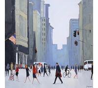 The Art Group "Jon Barker 5th Avenue New York Digital Canvas Print, Multi-Colour, 1.80 x 60.00 x 60.00 cm