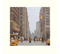 The Art Group Jon Barker 7th Avenue - New York Mounted Print, Multi-Colour, 40 x 40 x 1.3 cm