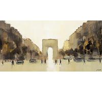 The Art Group Jon Barker (Arc de Triomphe) -Canvas Print 50 x 100cm, Wood, Multi-Colour, 50 x 100 x 1.3 cm
