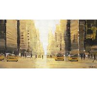The Art Group Jon Barker (Morning Glow, Manhattan) -Canvas Print 50 x 100cm, Wood, Multi-Colour, 50 x 100 x 1.3 cm