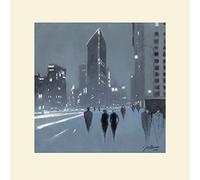 The Art Group Jon Barker The Flatiron Building, New York Mounted Print, Multi-Colour, 40 x 40 x 1.3 cm