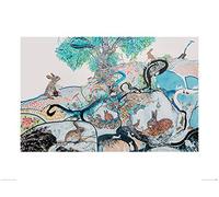 The Art Group Kathryn Mcgovern (Bunnies and Burrows) -Art Print 60 x 80cm, Paper, Multicoloured, 60 x 80 x 1.3 cm