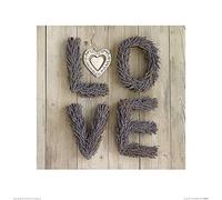 The Art Group Lavender Love Howard Shooter Art Print, Paper, Multi-Colour, 40 x 40 x 1.3 cm