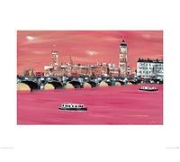 The Art Group "Lee McCarthy Big Ben & Westminster Paper Art Print, Multi-Colour, 60 x 80 x 1.3 cm