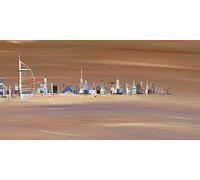 The Art Group "Lee McCarthy Dubai City Canvas Print, Multi-Colour, 50 x 100 x 1.3 cm