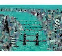 The Art Group "Lee McCarthy London eye Canvas Print, Multi-Colour, 30 x 40 x 1.3 cm