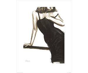 The Art Group "Little Black Dress III Janel Eleftherakis Art Print, Multi-Colour, 60 x 80 x 1.3 cm