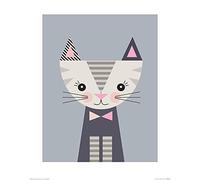 The Art Group "Little Design Haus Kitten Paper Art Print, Multi-Colour, 40 x 50 x 1.3 cm