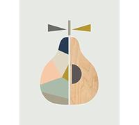 The Art Group "Little Design Haus Scandi Pear Canvas Print, Multi-Colour, 40 x 50 x 1.3 cm
