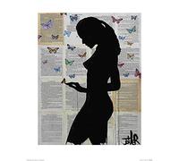 The Art Group Loui Jover (Butterflies) -Art Print 40 x 50cm, Paper, Multicoloured, 40 x 50 x 1.3 cm