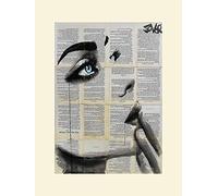 The Art Group Loui Jover (Never Know Again) -Mounted Print 30 x 40cm, Paper, Multicoloured, 30 x 40 x 1.3 cm