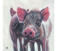 The Art Group Louise Brown Heads Or Tails Canvas Print, Cotton, Multi-Colour, 1.8 x 40 x 40 cm