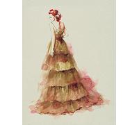 The Art Group "Louise Nisbet Sienna Canvas Print, Multi-Colour, 30 x 40 x 1.3 cm