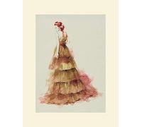 The Art Group Louise Nisbet Sienna Mounted Print, Multi-Colour, 30 x 40 x 1.3 cm