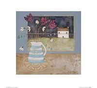 The Art Group Louise O'Hara (A Full Moon In Spring) Art Print, Paper, Multi-Colour, 40 x 40 x 1.3 cm