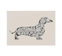 The Art Group Louise Tate (Dachshund) -Art Print 30 x 40cm, Paper, Multicoloured, 30 x 40 x 1.3 cm