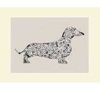 The Art Group Louise Tate (Dachshund) -Mounted Print 30 x 40cm, Paper, Multicoloured, 30 x 40 x 1.3 cm