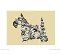 The Art Group Louise Tate (Scottie) -Art Print 30 x 40cm, Paper, Multicoloured, 30 x 40 x 1.3 cm