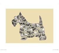 The Art Group Louise Tate (Scottie) -Art Print 40 x 50cm, Paper, Multicoloured, 40 x 50 x 1.3 cm