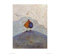 The Art Group Love on a Mountain Top Sam Toft Art Print, Paper, Multi-Colour, 40 x 50 x 1.3 cm