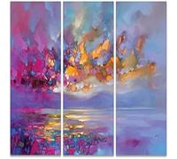 The Art Group "Magenta Refraction Scott Naismith Canvas Print, Multi-Colour, 10 x 150 x 1.3 cm