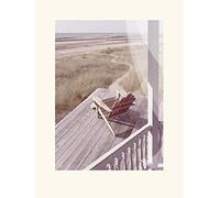 The Art Group Malcolm Sanders Hamptons II Mounted Print, Multi-Colour, 30 x 40 x 1.3 cm