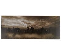 The Art Group "Malcolm Sanders Wild Stampede Paper Art Print, Multi-Colour, 50 x 100 x 1.3 cm