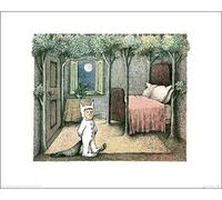 The Art Group "Max's Room Maurice Sendak Art Print, Multi-Colour, 40 x 50 x 1.3 cm