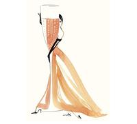The Art Group Michel Canetti Champagne Rose Digital Canvas Print, Cotton, Multi-Colour, 1.8 x 30 x 40 cm