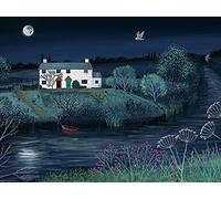 Art Group The Moon River 60x80cm Canvas Print, Multi-Colour