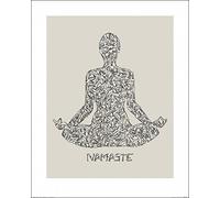 The Art Group "Namaste Louise Tate Art Print, Multi-Colour, 40 x 50 x 1.3 cm