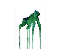 The Art Group Oliver Flores (Gorilla) -Art Print 30 x 40cm, Paper, Multicoloured, 30 x 40 x 1.3 cm