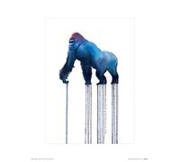 The Art Group Oliver Flores (Silverback Gorilla) -Art Print 30 x 40cm, Paper, Multicoloured, 30 x 40 x 1.3 cm