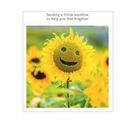 The Art Group Paper Rose Get Well Soon Card Smiley Sunflower Design - For Men or Women (PR-66349)